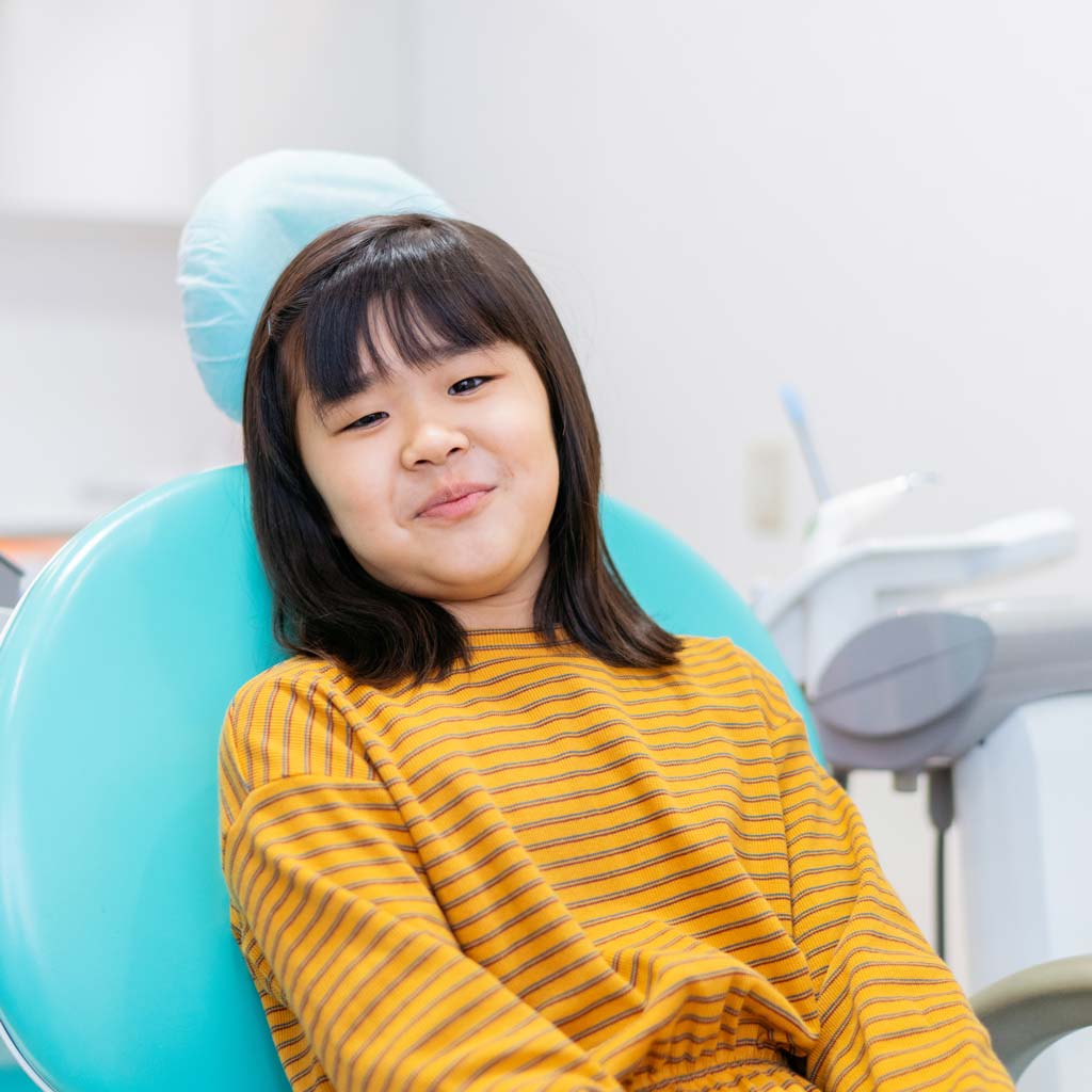 Girl in Dental Chair