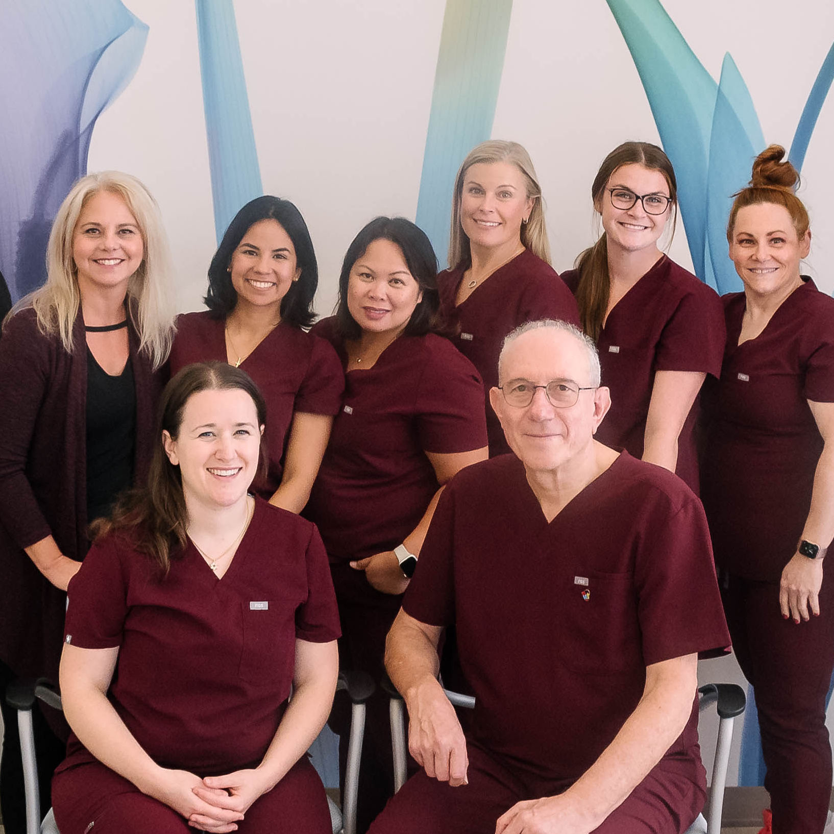 Staff at the clinic smiling